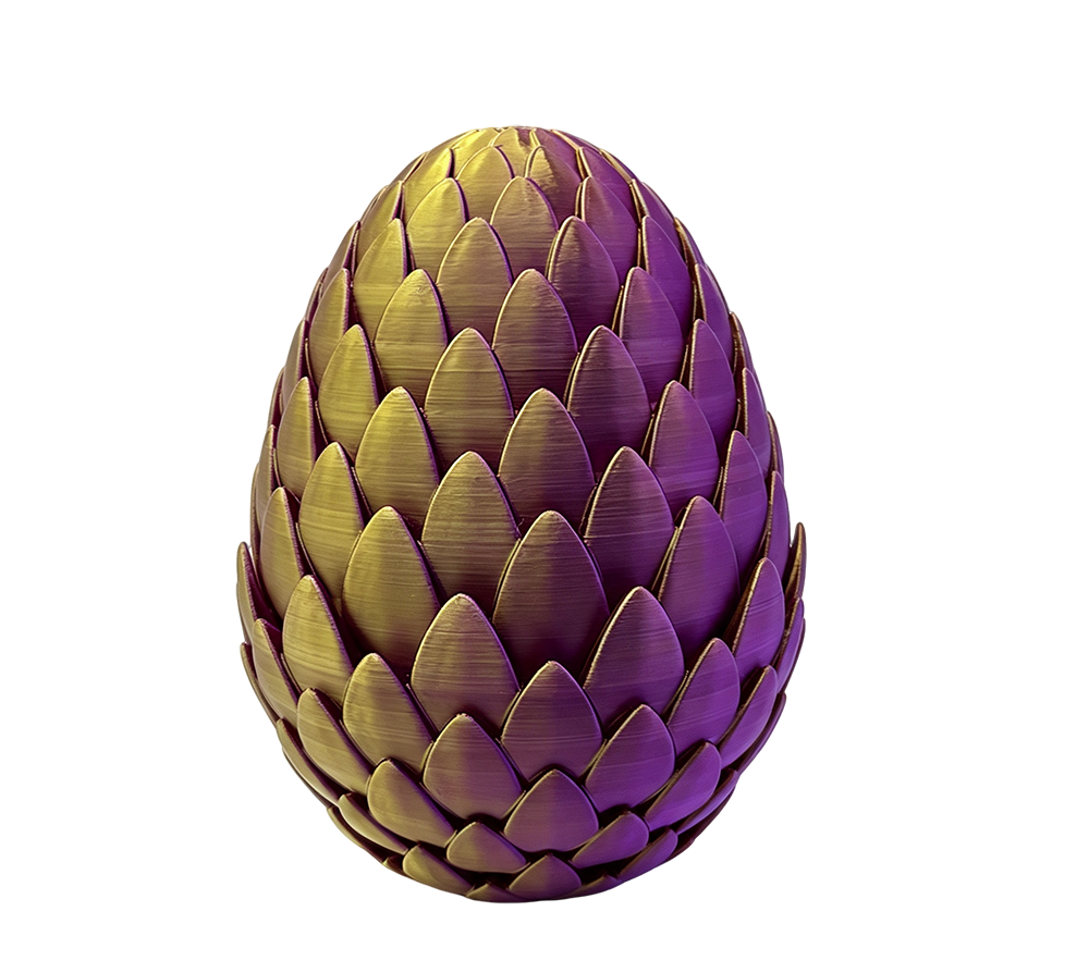 Fantasy Dragon Egg 3D Printed Decorative Sculpture – Fantasy Collection Art Piece