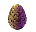 Fantasy Dragon Egg 3D Printed Decorative Sculpture – Fantasy Collection Art Piece