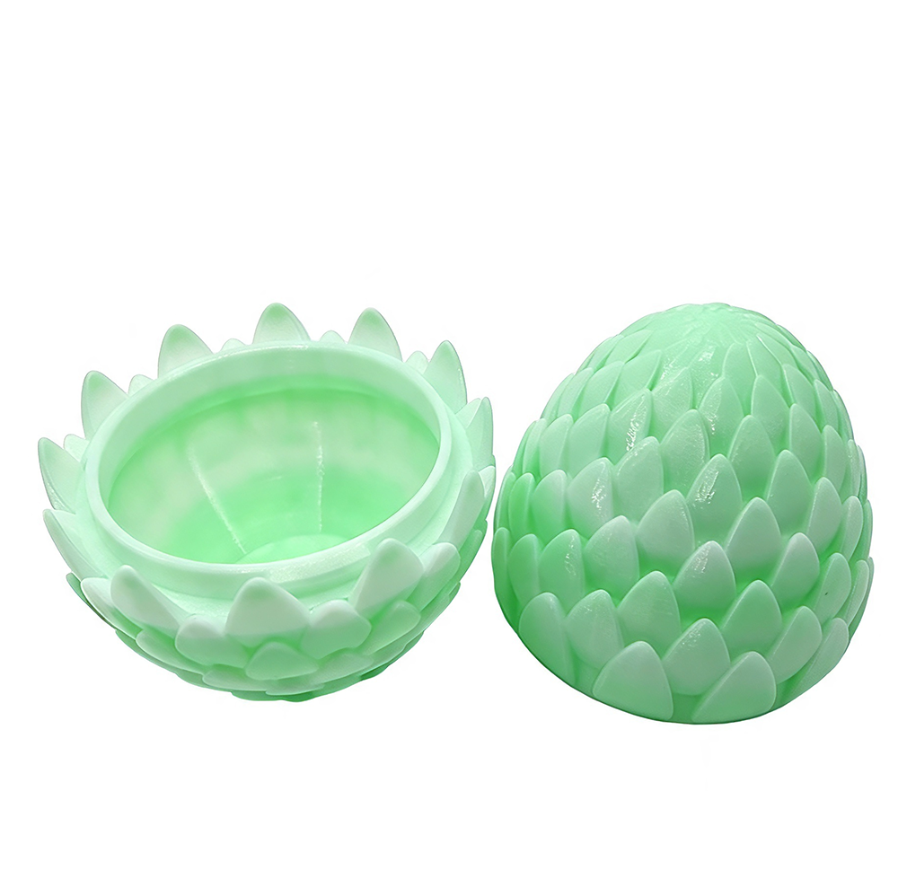 Mint Green Fantasy Dragon Egg – 3D Printed Collectible Decoration