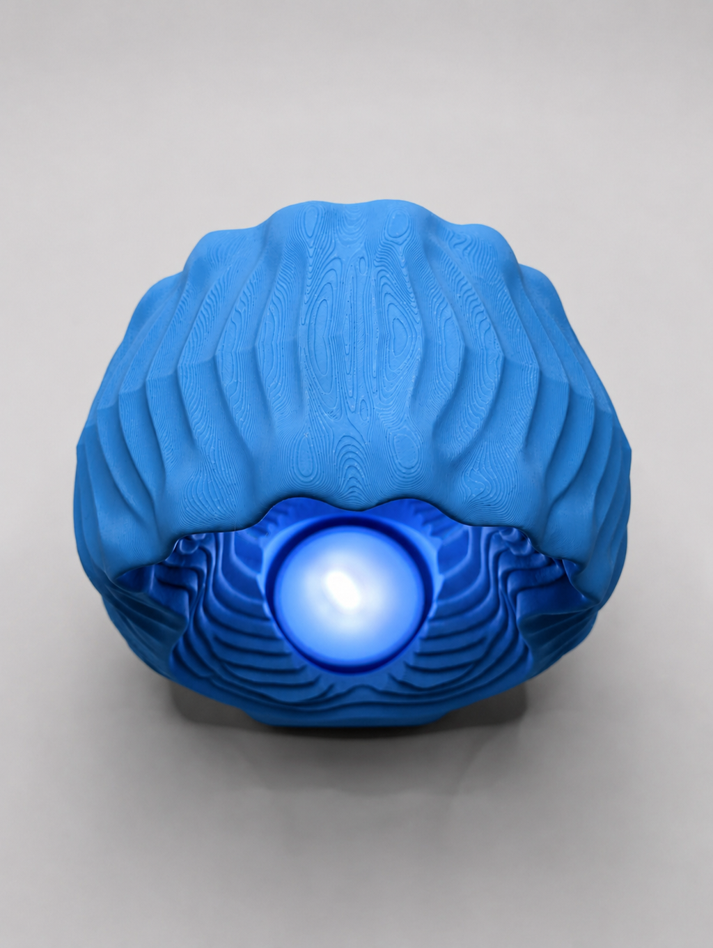 Ocean Wave 3D Printed LED Lamp – Modern Ambient Light Home Decoration