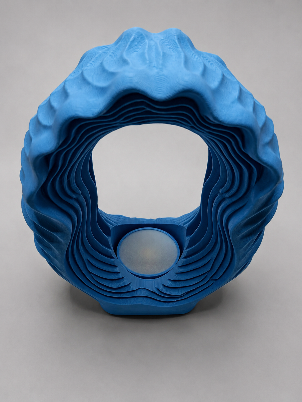 Ocean Wave 3D Printed LED Lamp – Modern Ambient Light Home Decoration