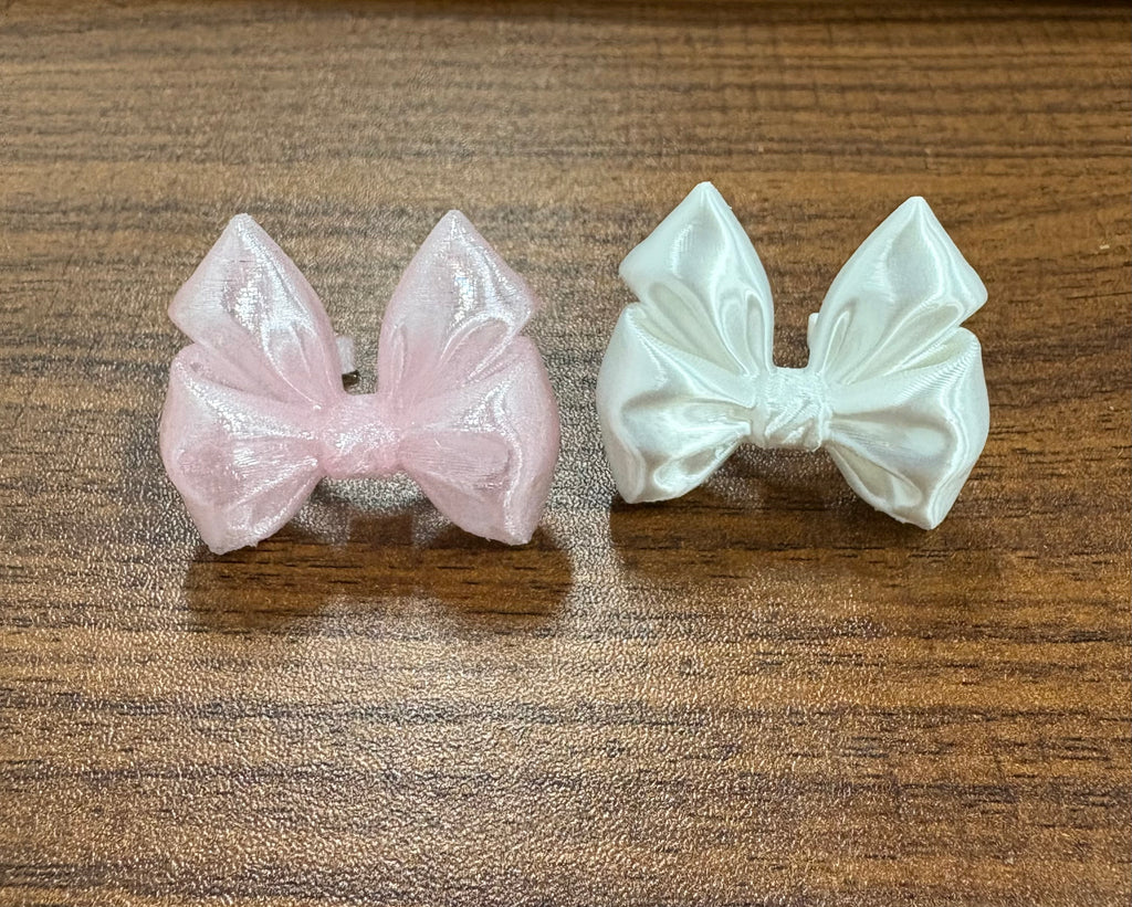 3D Printed Satin Bow – Cute Decorative Hair & Craft Accessory