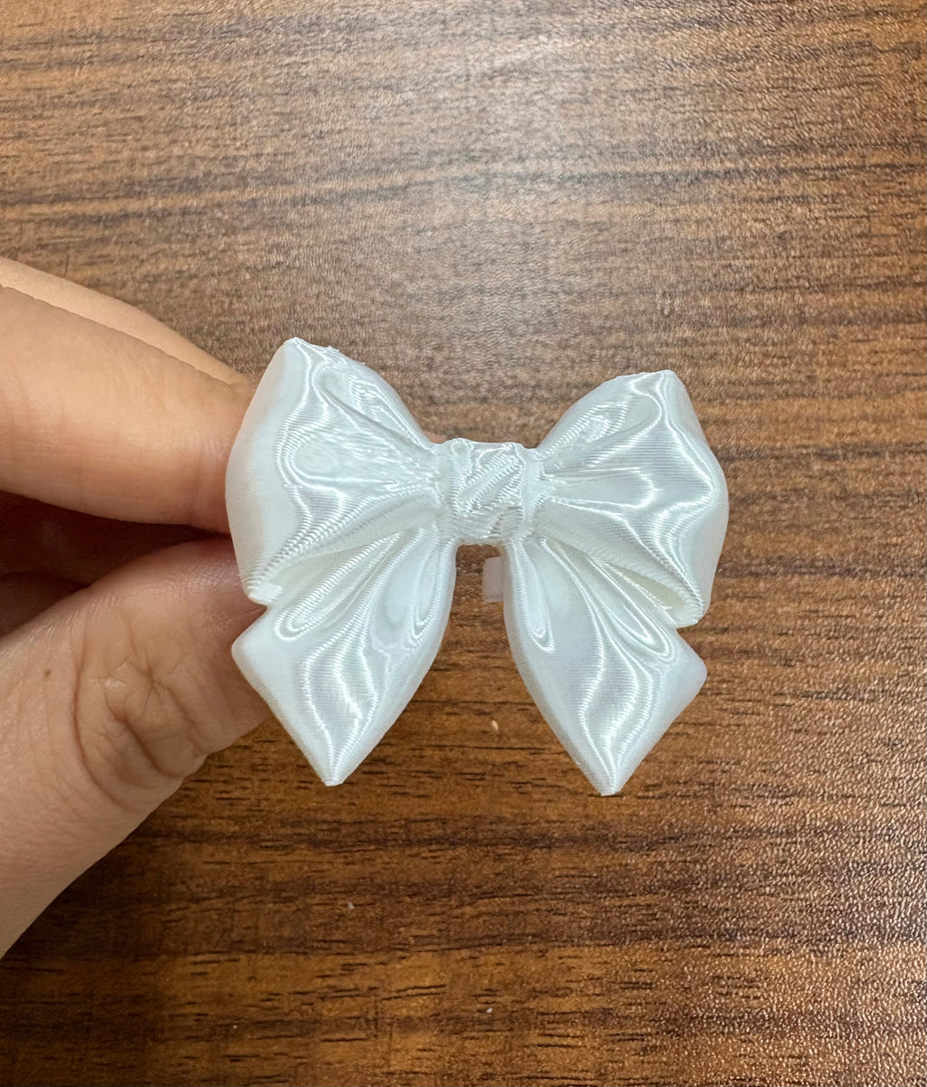 3D Printed Satin Bow – Cute Decorative Hair & Craft Accessory